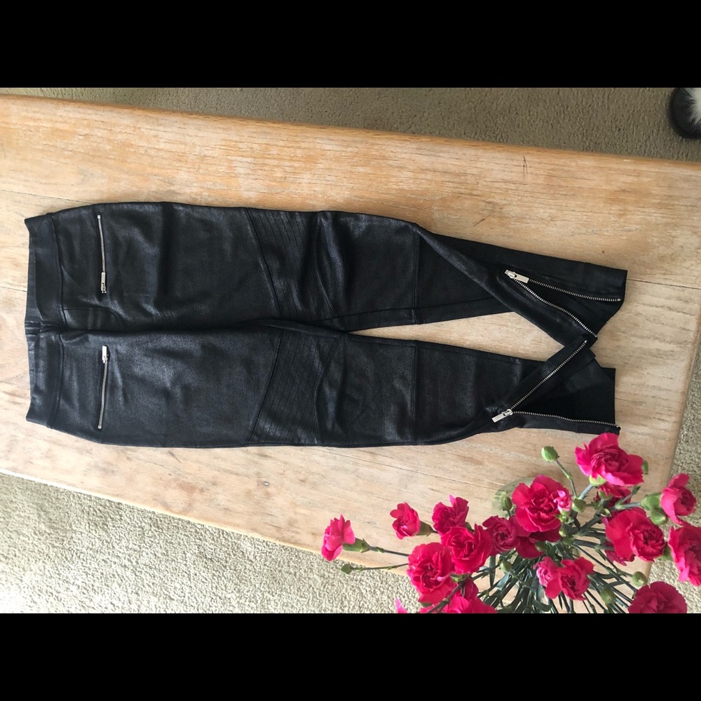 The Kooples - black shinny leggings